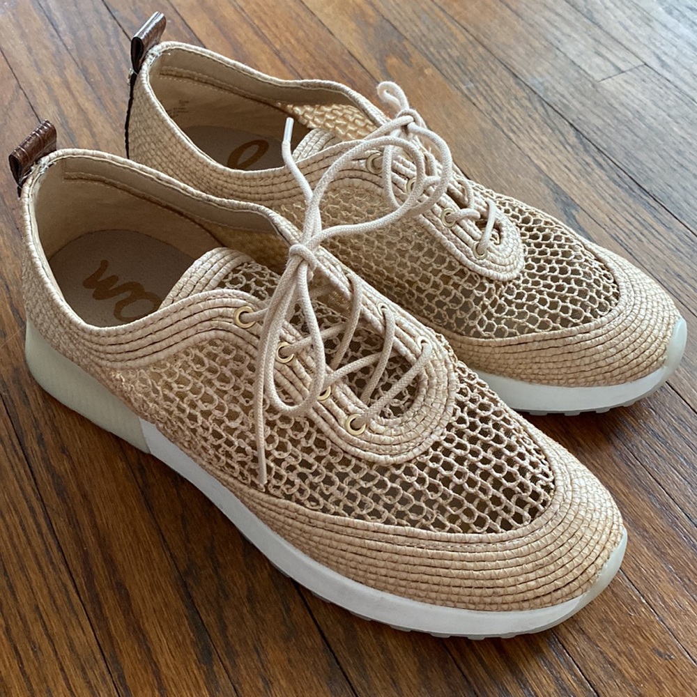 Sam Edelman Delma Raffia Sneakers